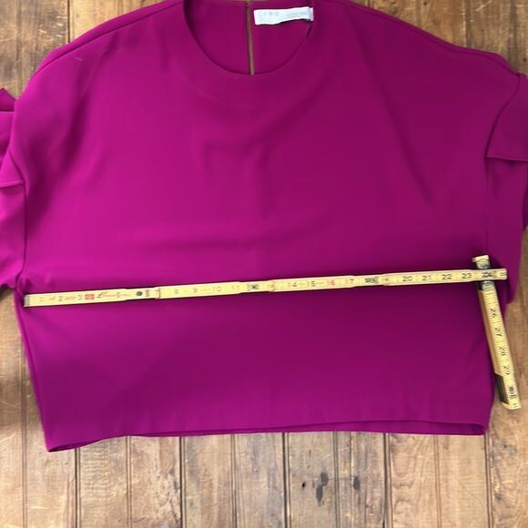 IRO butterfly sleeve pink Ulta top boxy short size 34/small - Picture 5 of 8